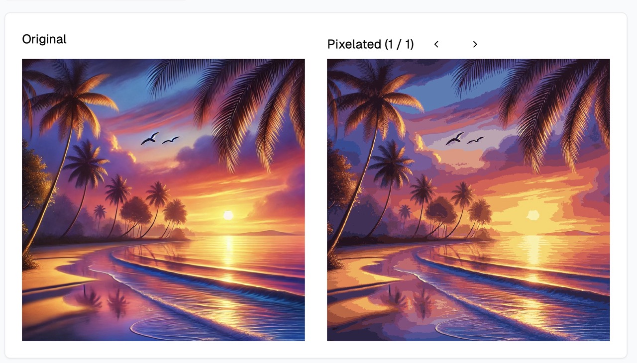Color optimization preview